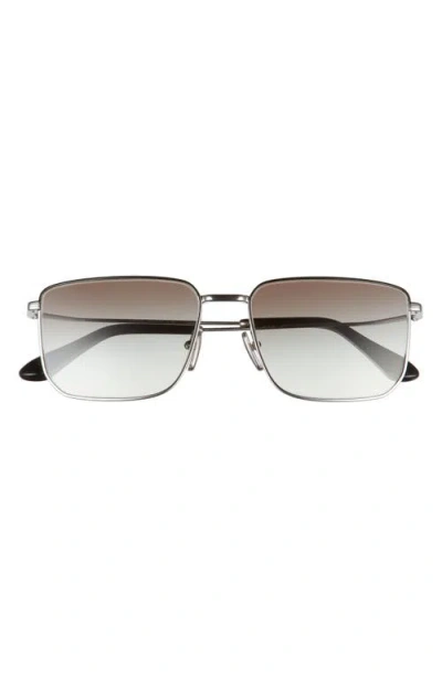 Prada 56mm Rectangular Sunglasses