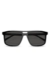 Prada Eyewear Rectangular Frame Sunglasses In Black/grey