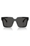 Prada Womens Black Pr 24zs Square-frame Acetate Sunglasses In Black