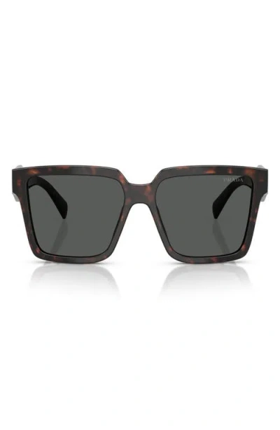 Prada 56mm Square Sunglasses In Dark Grey