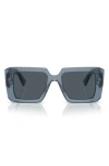 Prada Triangle-logo Square Sunglasses In Grey