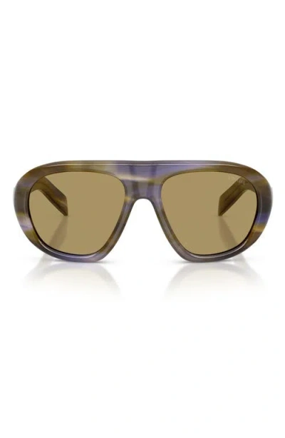 PRADA PRADA 57MM IRREGULAR SUNGLASSES