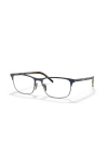 Prada 57mm Rectangle Optical Glasses In Black
