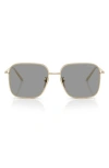 Prada 57mm Square Sunglasses In Gold
