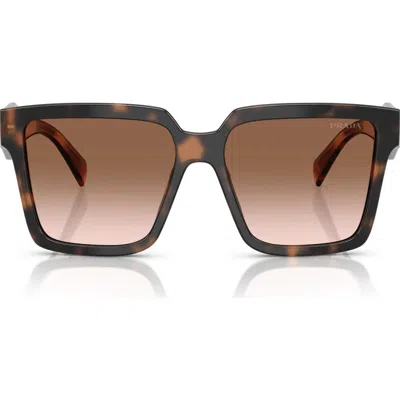 Prada 57mm Square Sunglasses In Neutral