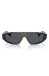 Prada 58mm Irregular Sunglasses In Gray