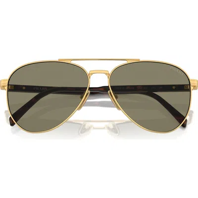 Prada 58mm Pilot Sunglasses
