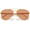 Prada 58mm Pilot Sunglasses