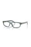 Prada 58mm Rectangle Optical Glasses In Gray