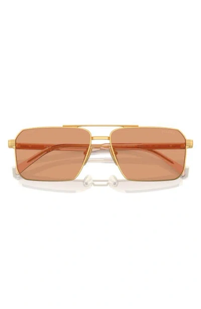 Prada 58mm Rectangular Sunglasses