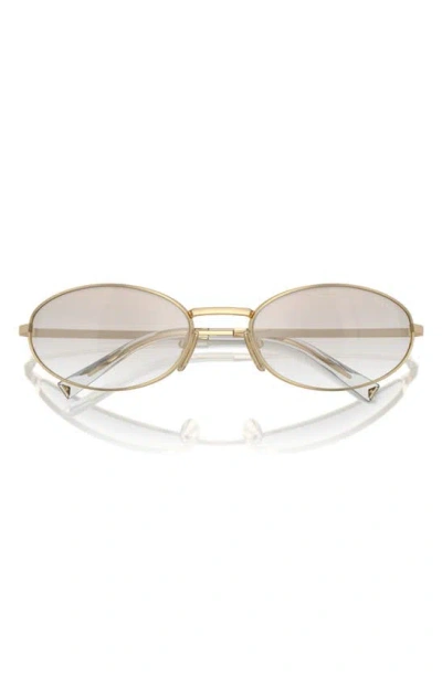 Prada 59mm Oval Sunglasses In Gold
