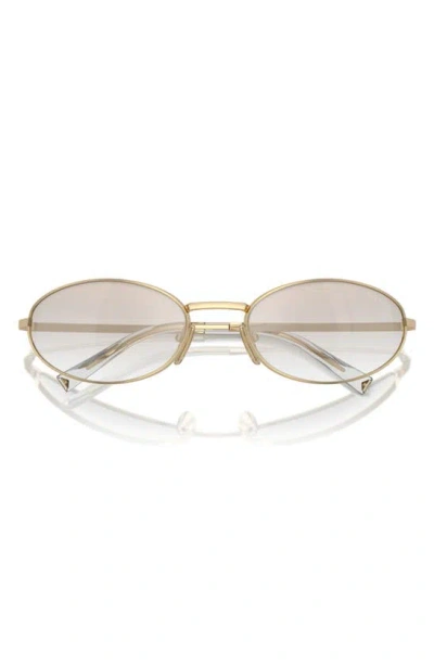 Prada 59mm Oval Sunglasses In Pale Gold