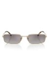 Prada 59mm Rectangular Sunglasses In Gray