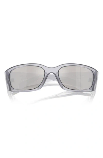Prada 60mm Butterfly Sunglasses In Transparent Grey