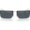 Prada Pr C53s 1bc70b Argento Sunglasses In Blue