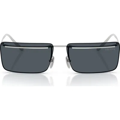 PRADA PRADA 60MM RECTANGULAR SUNGLASSES
