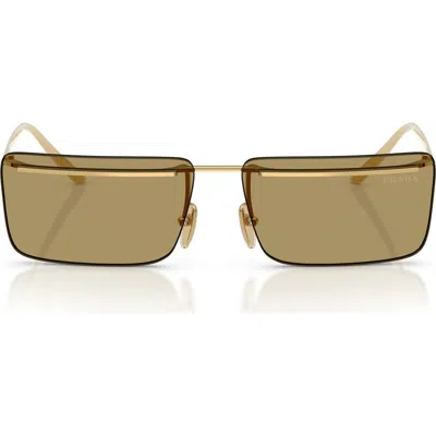 Prada 60mm Rectangular Sunglasses In Brown