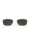 Prada 60mm Symbole Butterfly Sunglasses In Bone