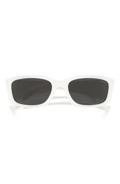 Prada 60mm Symbole Butterfly Sunglasses In Bone
