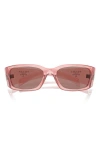 Prada 60mm Symbole Butterfly Sunglasses In Pink/lite Brown