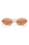 Prada 61mm Oval Sunglasses In Orange