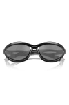 Prada 63mm Oversize Cat Eye Sunglasses In Black