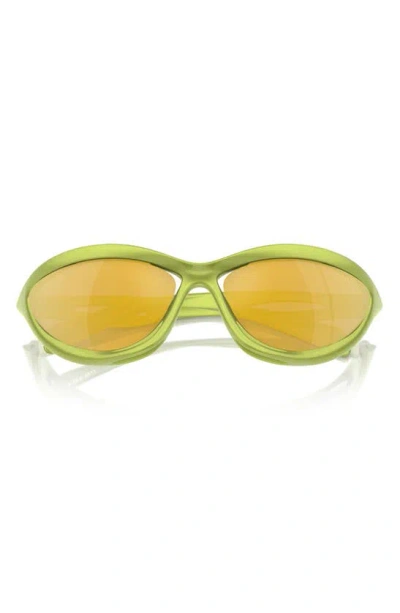 Prada 63mm Oversize Cat Eye Sunglasses In Orange