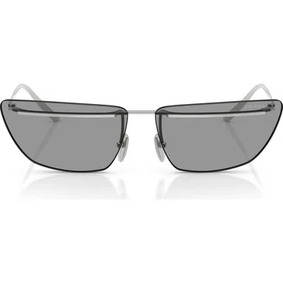 Prada 64mm Oversize Butterfly Sunglasses In Gray