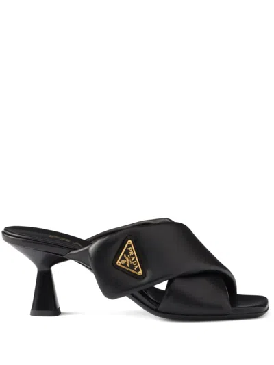 PRADA 65MM PADDED SANDALS