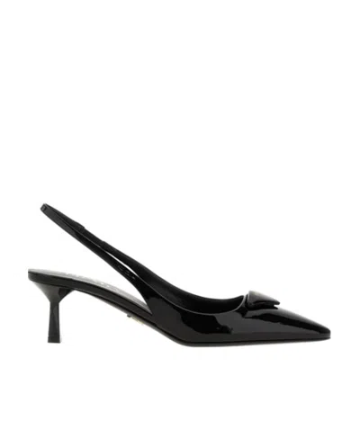 PRADA PRADA POINTED TOE SLINGBACK PUMPS