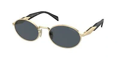 Pre-owned Prada 65zs Sunglasses Zvn09t Gold 100% Authentic In Gray