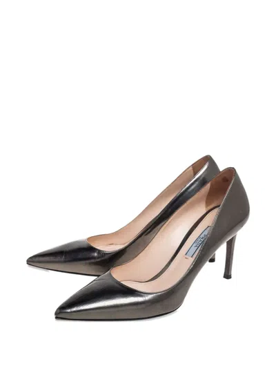 Pre-owned Prada 80mm Leather Heeled Pumps