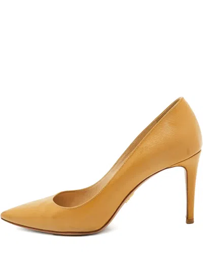 Pre-owned Prada 85mm Leather Heeled Pumps