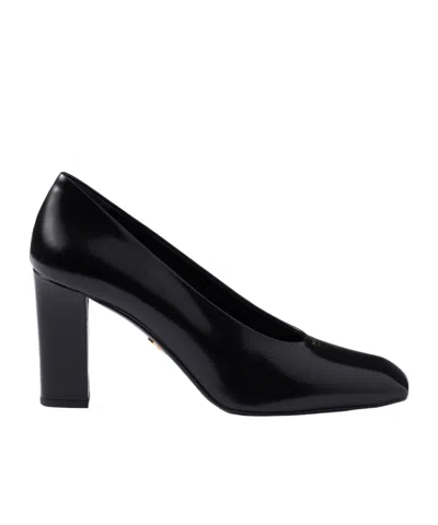 PRADA BRUSHED LEATHER PUMPS