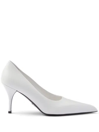 PRADA 85MM LEATHER PUMPS