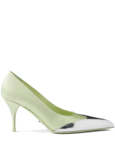 PRADA 85MM SATIN-FINISH PUMPS