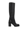Prada Women's Leather Boots In Black