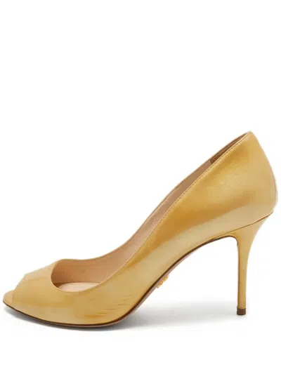 Pre-owned Prada 90mm Patent Pumps