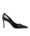 Prada Leather Pumps In Black