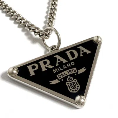 Pre-owned Prada 925 Necklace () In Silver