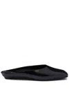 Prada Leather Sandals In ブラック