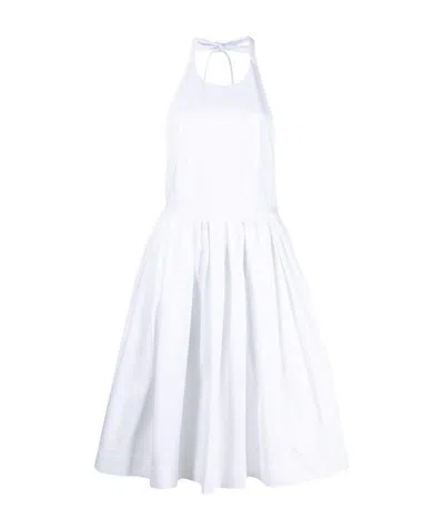 Prada A Bare-back Dress In White