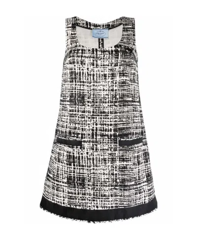 Prada A Dress With A Logo. In Black