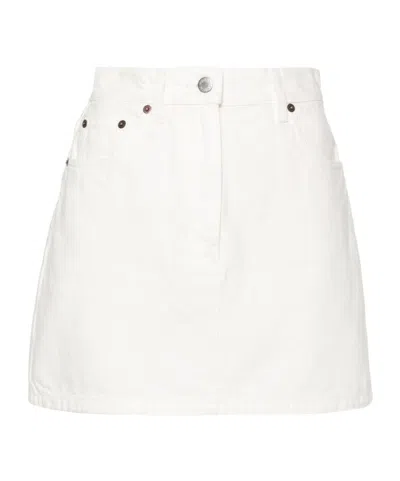 PRADA PRADA TRIANGLE-LOGO MINI SKIRT