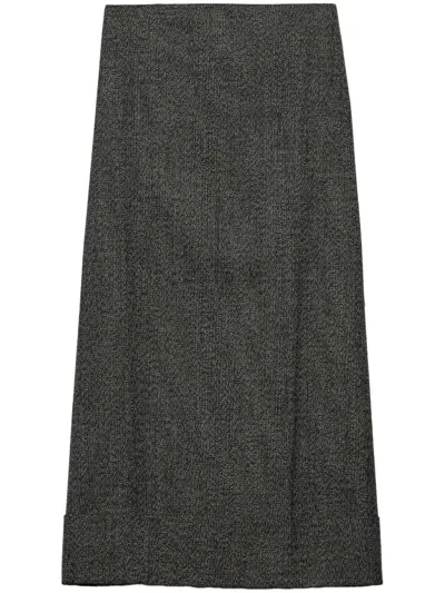 PRADA PRADA A-LINE MAXI SKIRT
