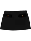 Prada A-line Mini Skirt In Black