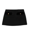 Prada A-line Mini Skirt In Black