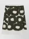 Prada A Line Skirt Abstract Pattern Belt Loops In Multi
