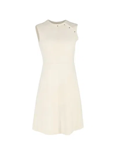 Pre-owned Prada A-line Sleeveless Mini Dress In Neutral
