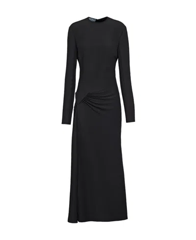 Prada A Long Dress In Black